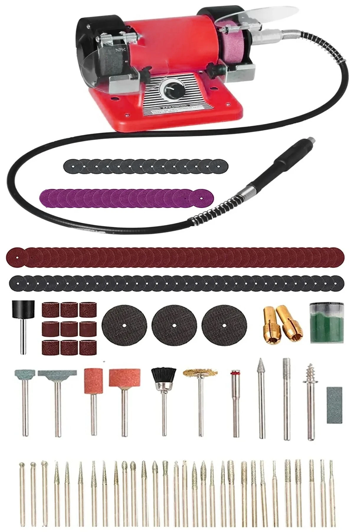 Pro Mini Çok Fonksiyonlu  Zımpara Bileme Taş Motoru