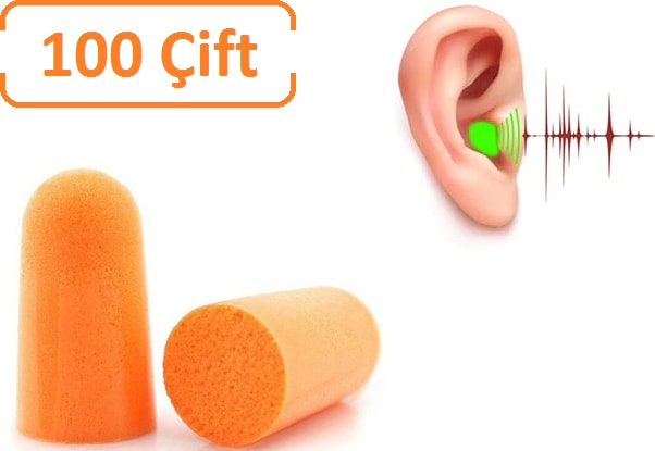 KF11 Kulak Tıkacı Yıkanabilir 100 Çift