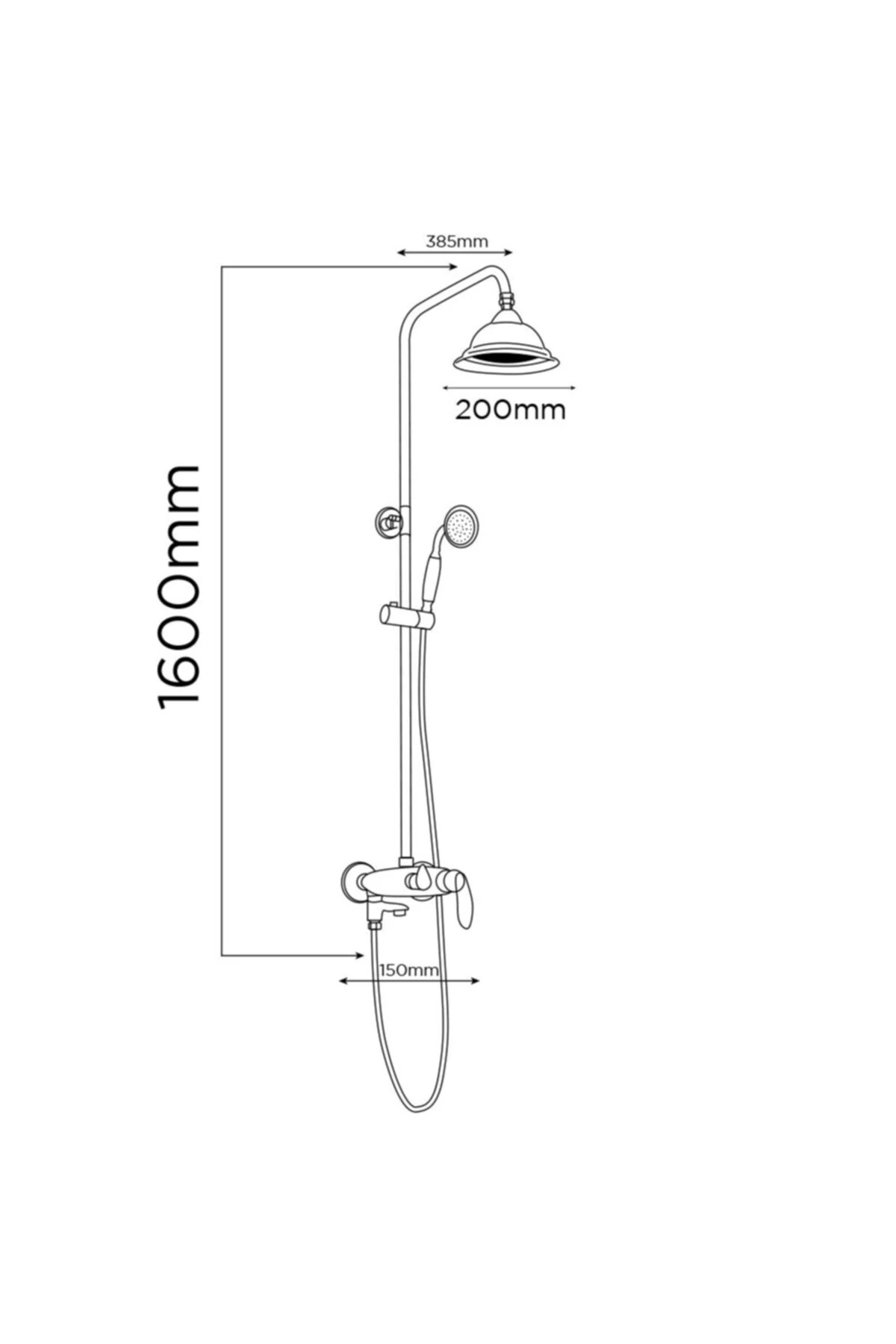Kuğu Black Gold Duş Sistemi