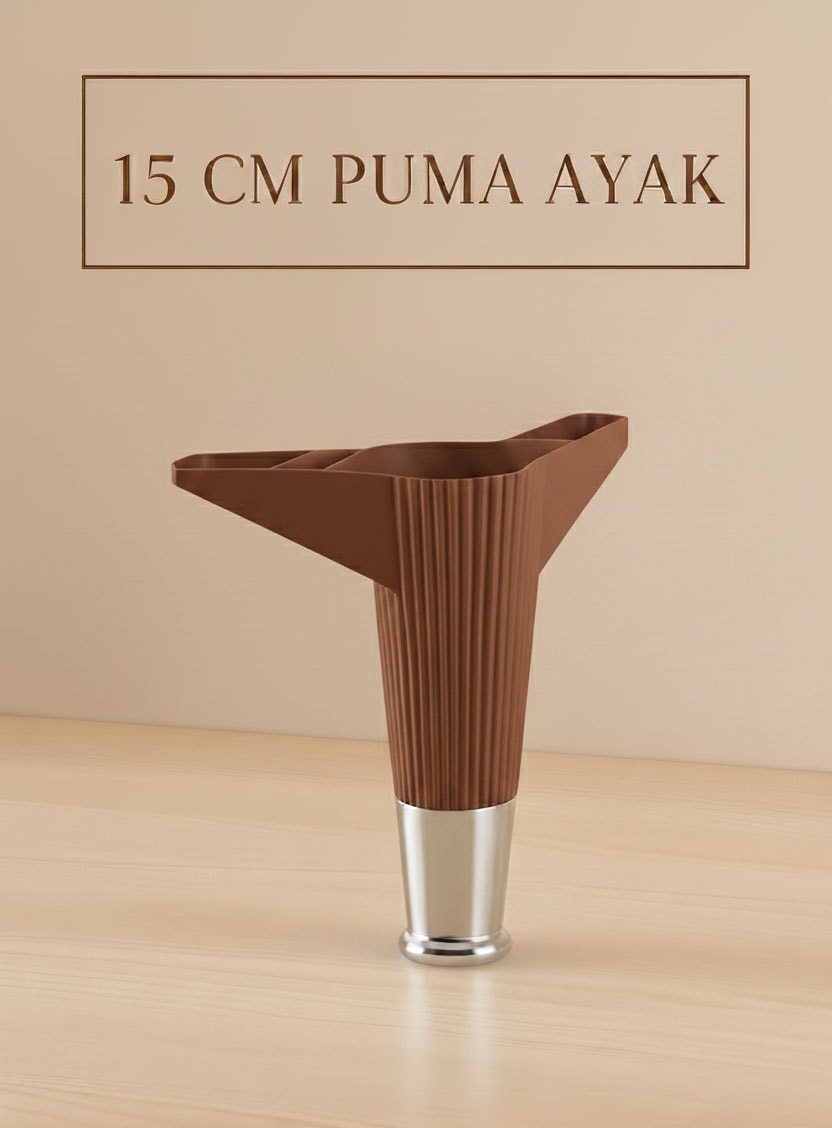Imt Aksesuar Puma 15 cm Mobilya Kanepe Tv Ünitesi Kosol Dolap Komidin Ayağı