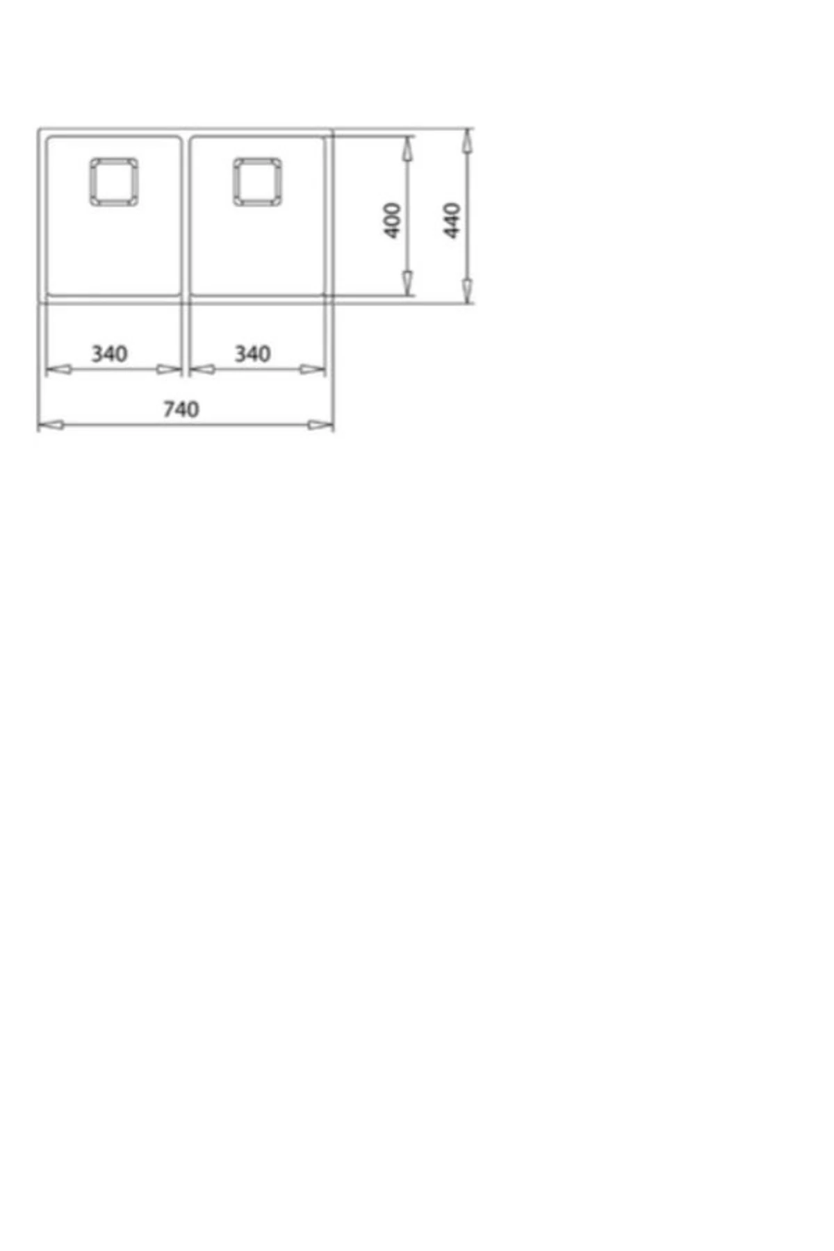 Flexlınea Rs15 2b 740 Çift Hazneli Çelik Eviye