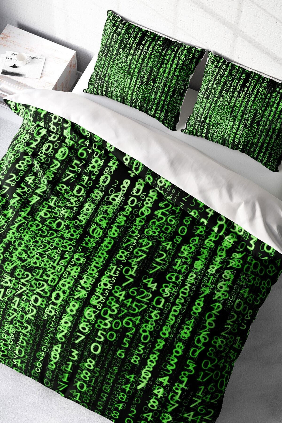 Kıng Sıze The Coder 3d Pamuk Saten Çift Kişilik Nevresim Takımı 220x240cm