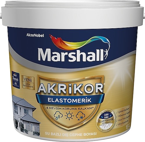 Marshall Akrikor Elastomerik 2,5 lt Dış Cephe Boyası