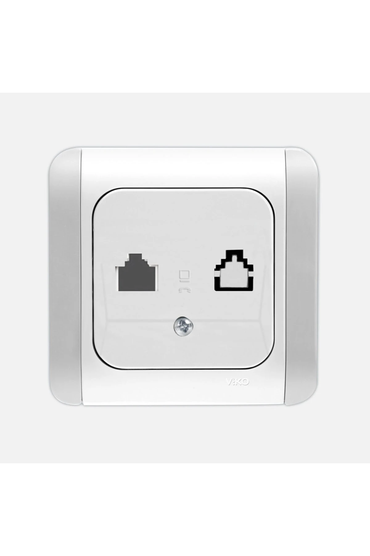 Kardelen Beyaz Numeriş Telefon Prizi