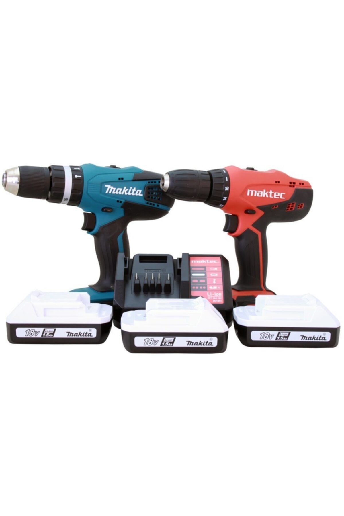 Makıta Hp457+mt071 18v 3 Akülü Set