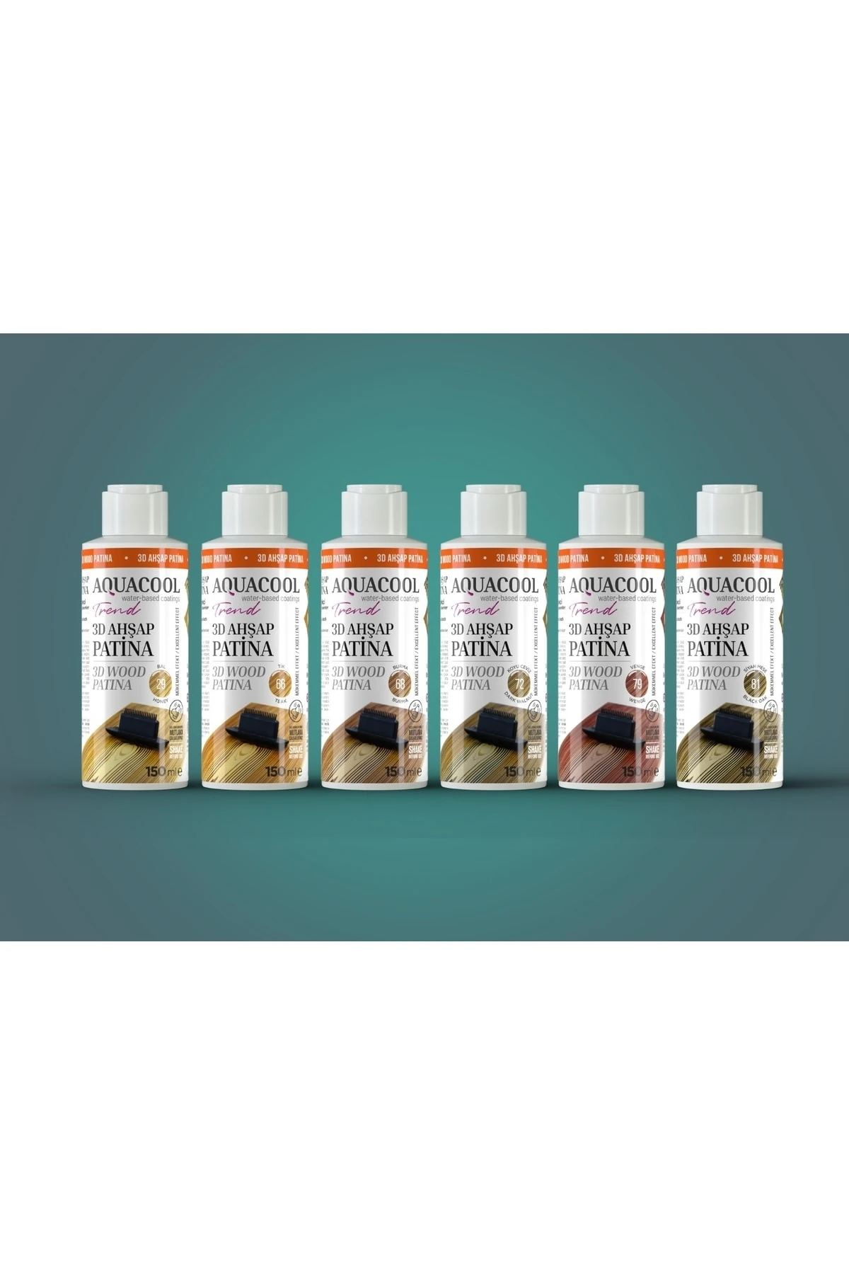 Mac 3d Ahşap Su Bazlı Patina 150ml 72- Koyu Ceviz