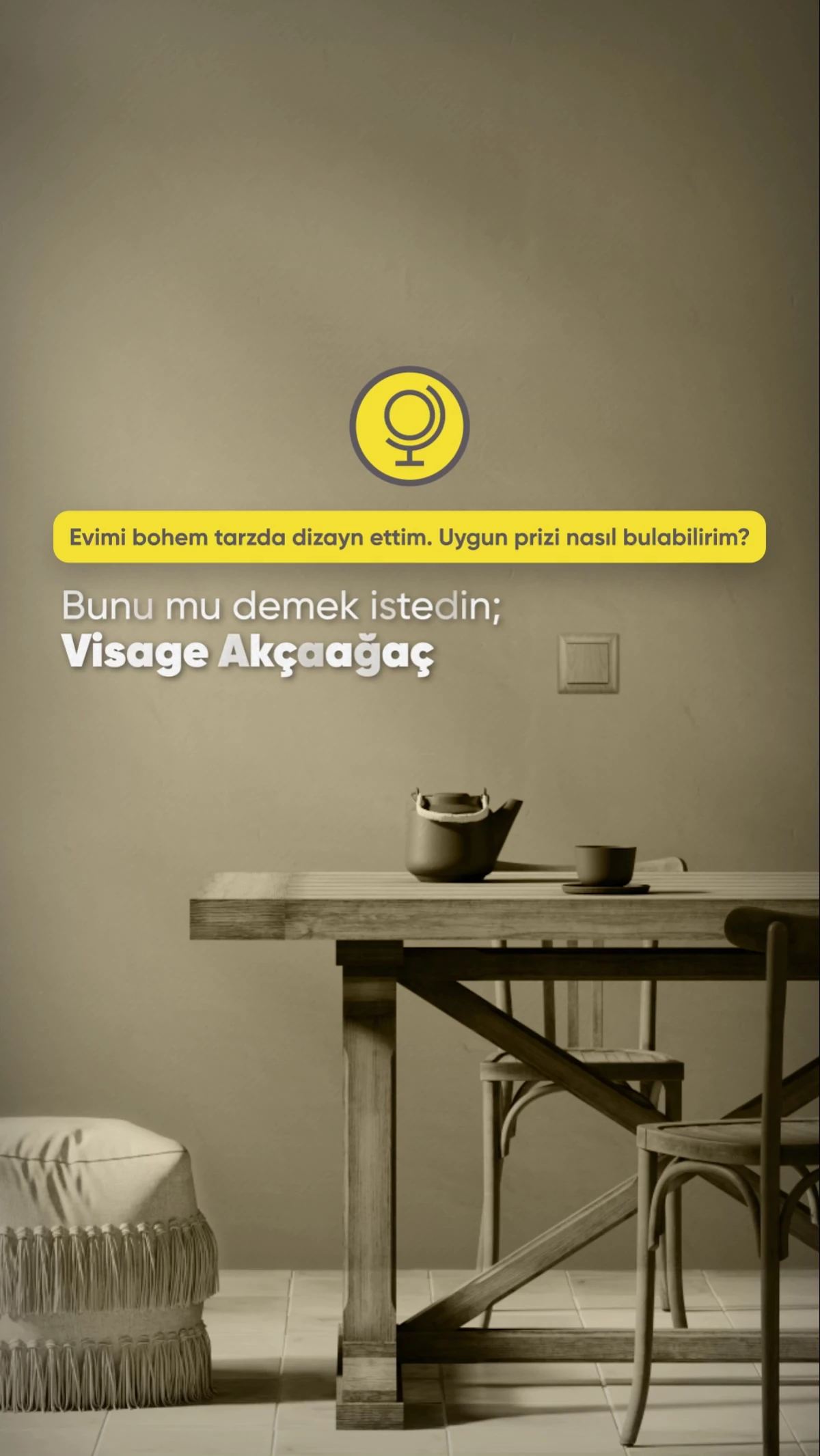 Visage Akçaağaç Topraklı Priz Mekanizma