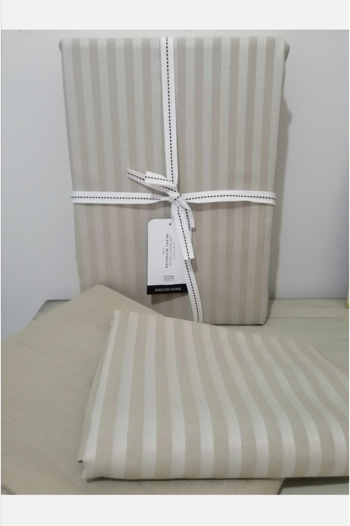 Classy Twill Çift Kişilik Nevresim Takımı 200x220 cm Bej