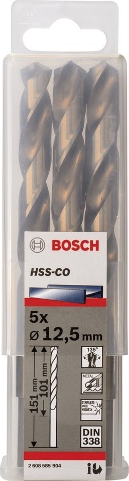 BOSCH Hss-Co Metal Matkap Ucu 12,5 x 151 mm 5'li