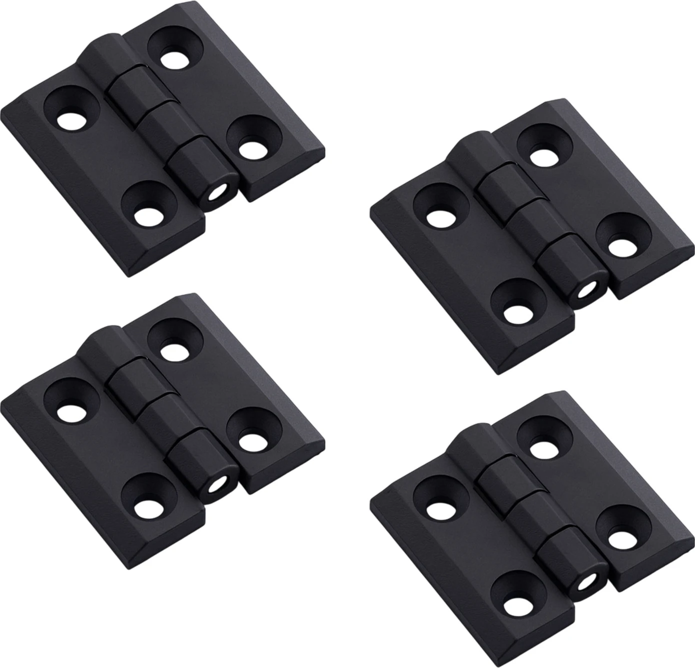 Dayanıklı Plastik Yaprak Menteşe 30X30 mm 4 Adet Dolap Çekmece Kapak Küçük Mobilya Menteşe Seti