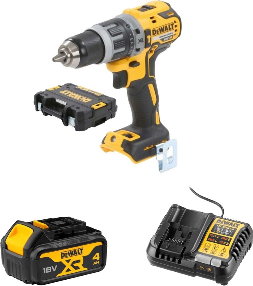 DEWALT DCD796NT Kömürsüz Darbeli Matkap + 4.0 Ah Akü + Şarj Cihazı