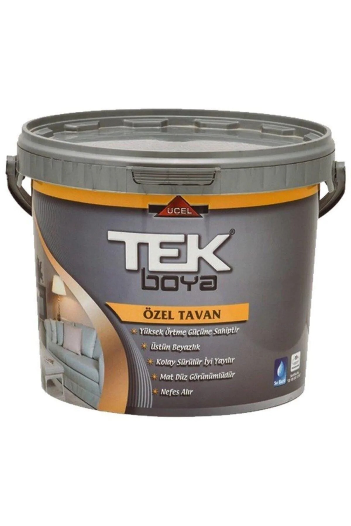 Tek Tavan Boyası Beyaz 17.5 Kg 10 Lt