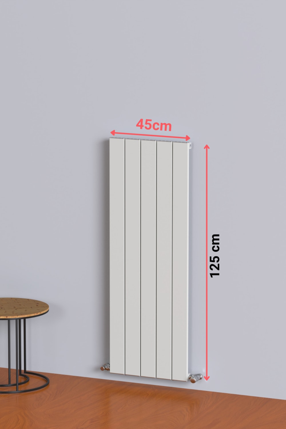 Hestia Alüminyum Radyatör Dikey 125 x 45