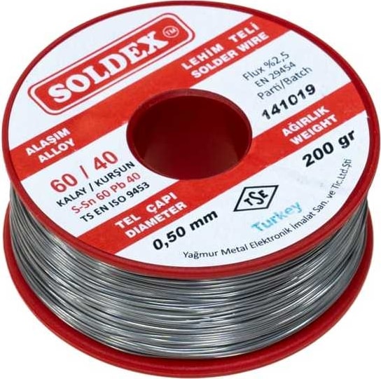 0.5 mm 200 G Lehim Teli (%60 Sn / %40 Pb)