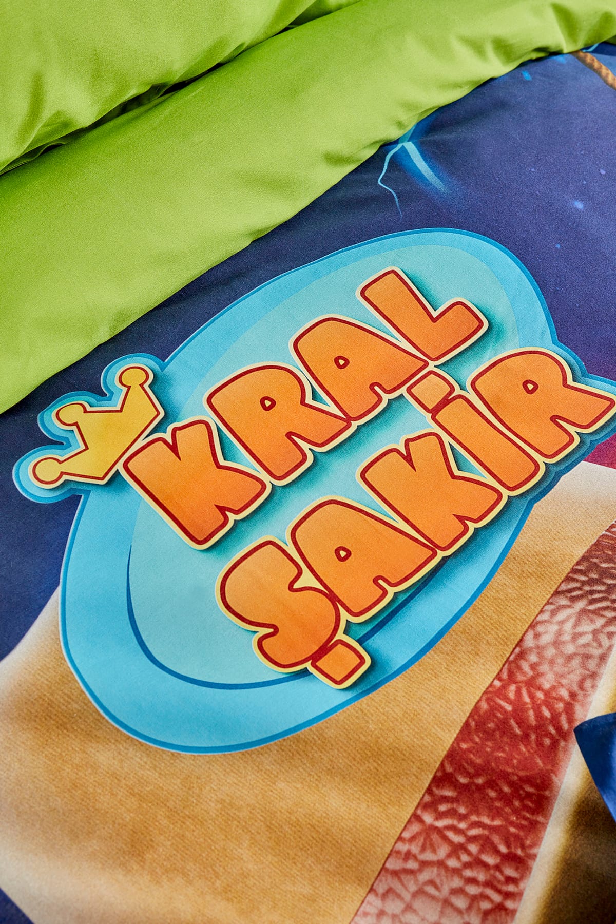 X Kral Şakir Devler Uyandı Tek Kişilik Nevresim Takımı