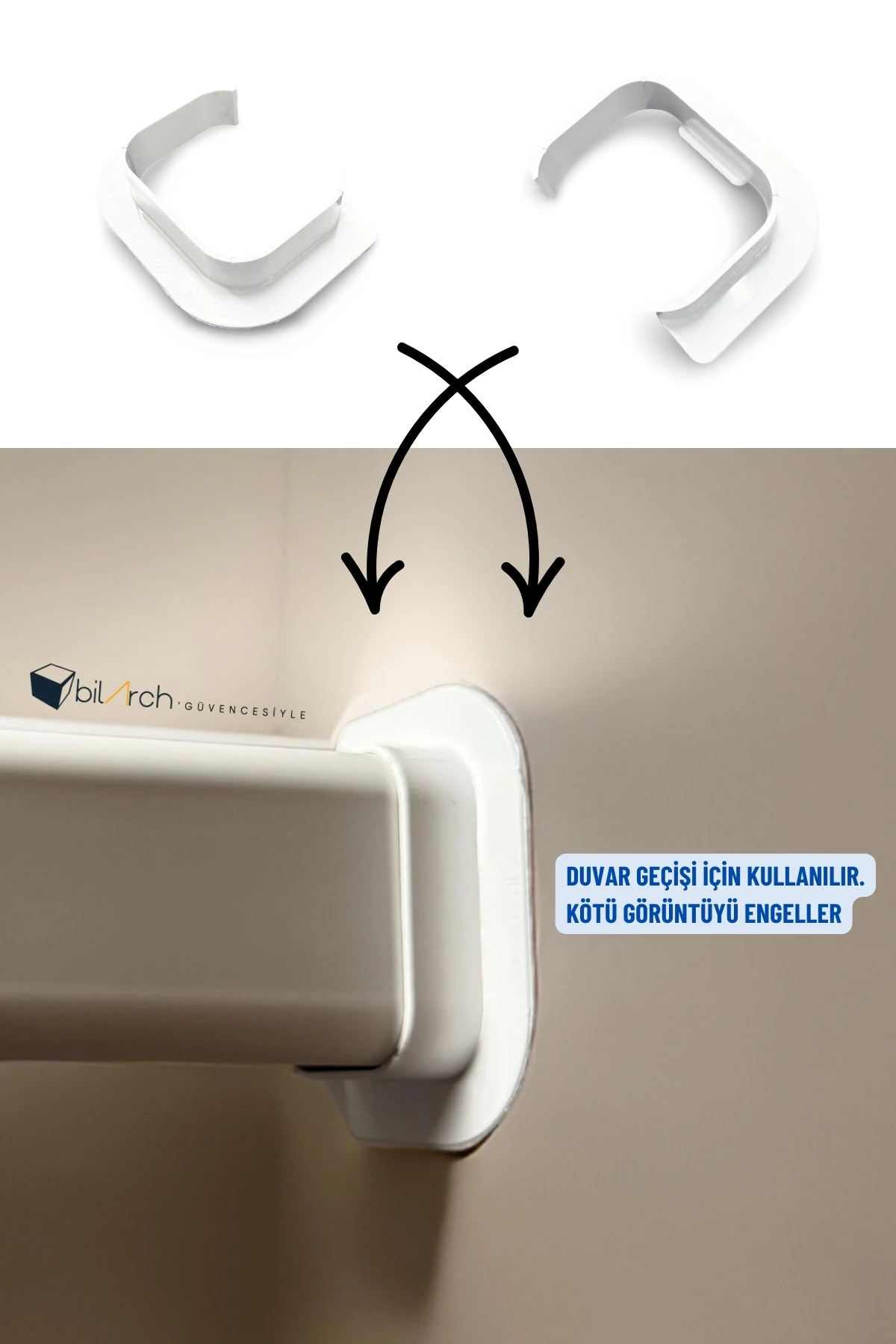 Klima Kanalı Duvar Geçisi Aparatı 75x60 mm