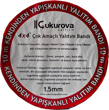 Bitümlü Kendinden Yapışkanlı Su Yalıtım Bantı
