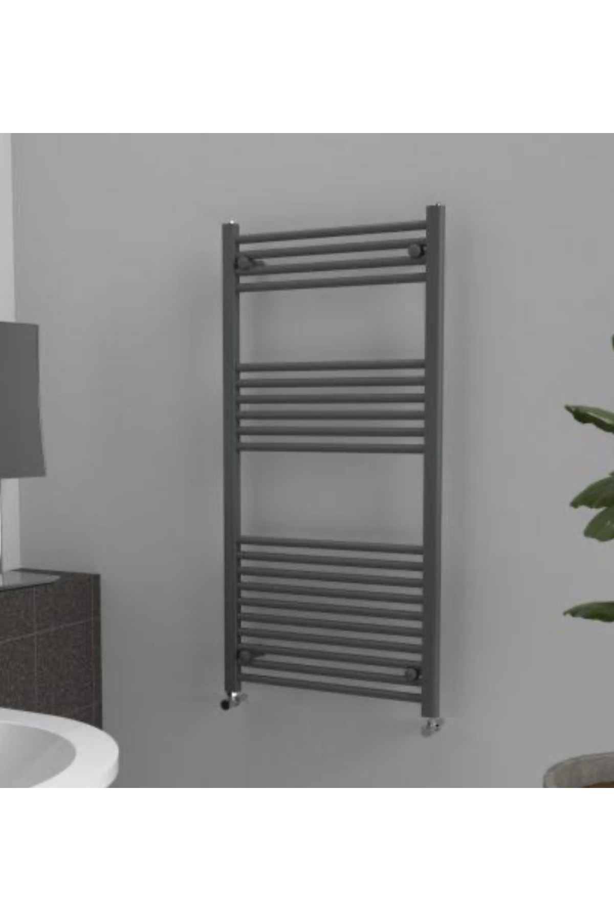 600x1200mm ANTRASİT STANDART 23 BORULU MODERN DUVAR ASKILI HAVLUPAN