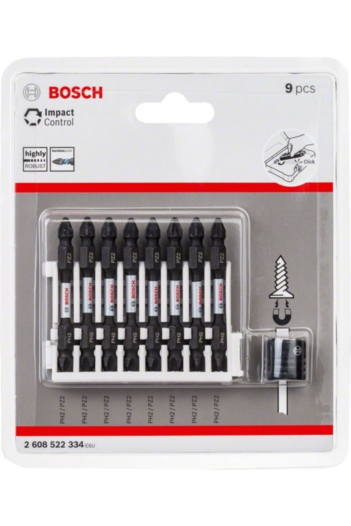 BOSCH Impactc Vidalama Çift Uç M+ph2pz2*65 9lu