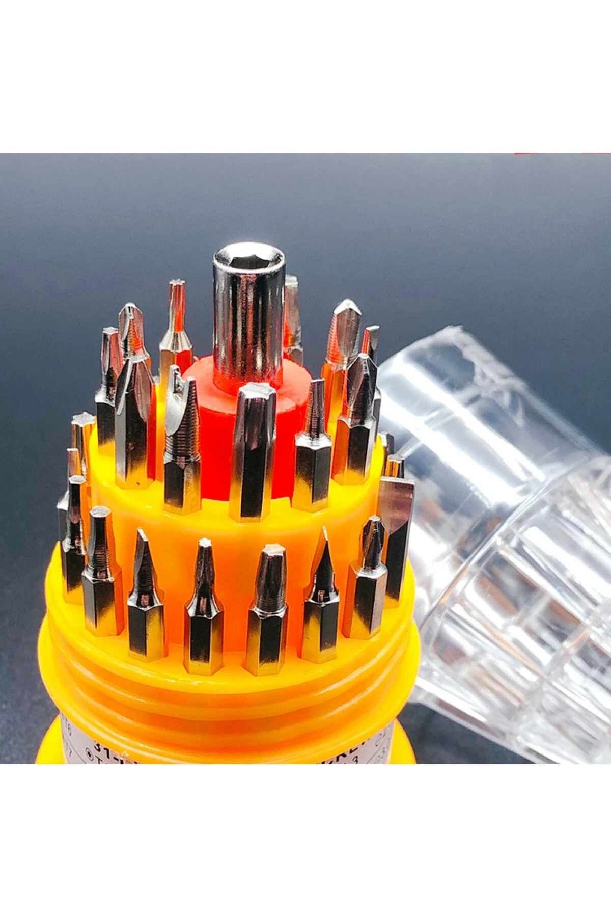 31 Parça Üniversal Çok Amaçlı Tornavida Seti Test Tamirat Çelik