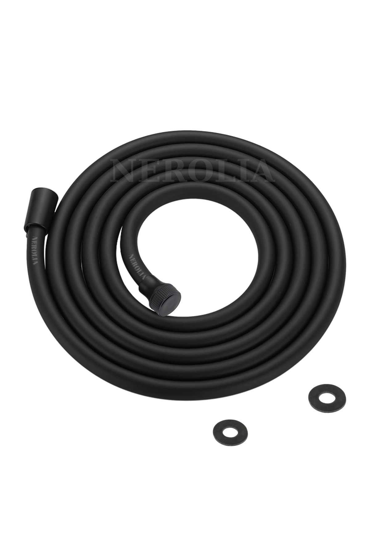 300cm Ultra Uzun Siyah PVC Banyo Duş Hortumu 3 metre