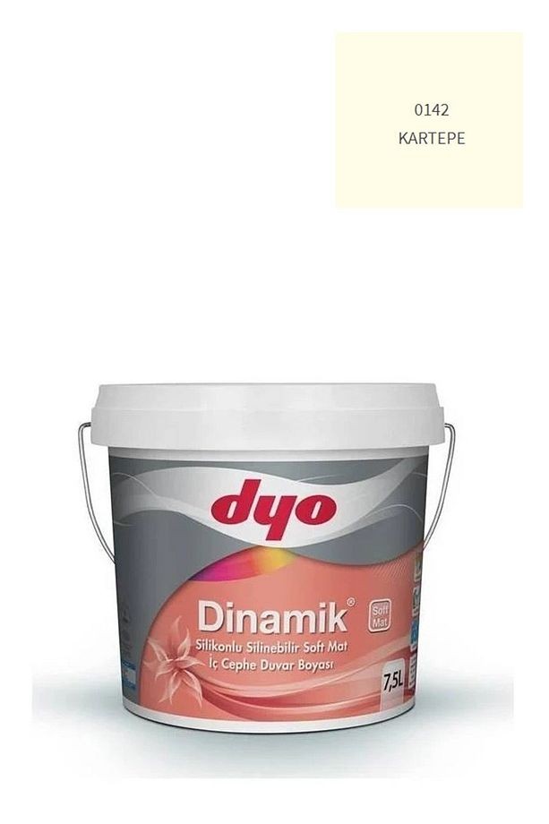 Dinamik Silikonlu Silinebilir Soft Mat İç Cephe Duvar Boyası 0142 Kartepe 7,5 lt