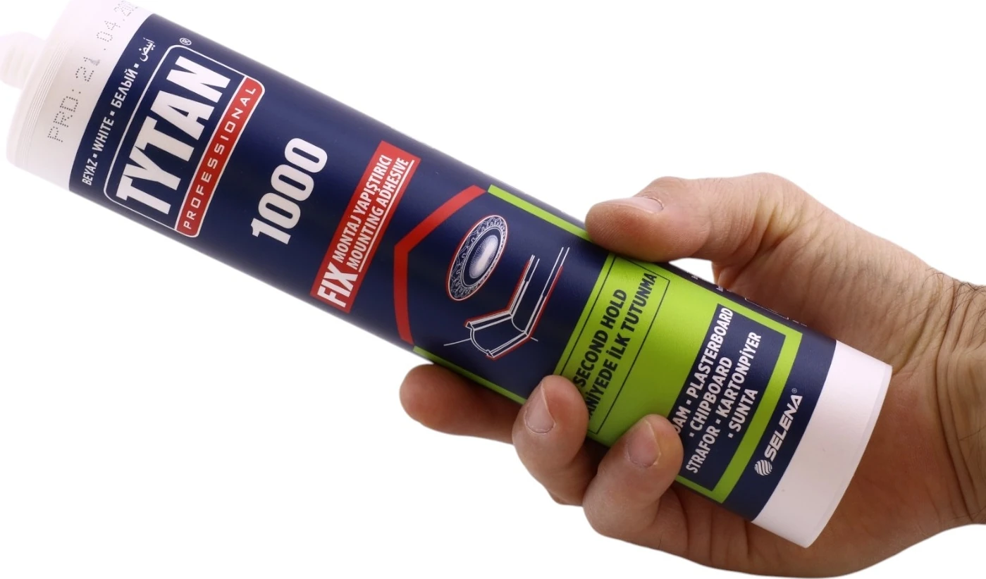 Tytan Fix Çok Amaçlı Güçlü Montaj Yapıştırıcı 3'lü 310 ml Beyaz Ahşap Beton Fayans Cam Mermer Yapış