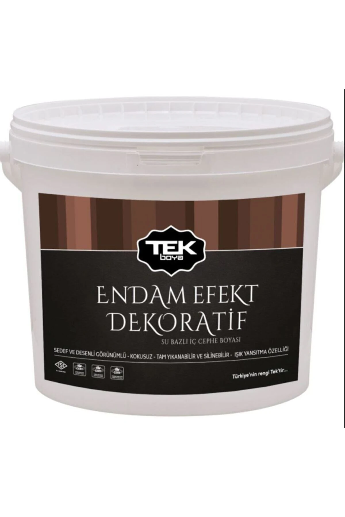 Tek Endam Dekoratif Sedef Efektli Boya 0.75lt- Inci - Altın - Gümüş