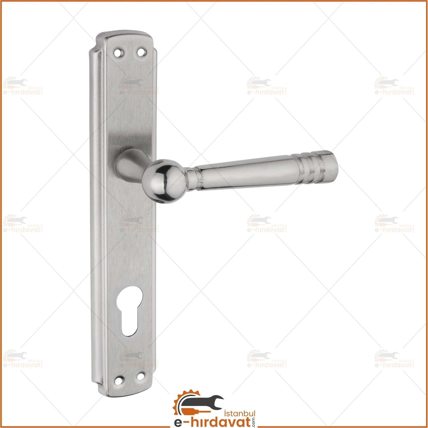 Osmanlı Çelik Kapı Kolu Osmanlı Aynalı Yale Daire Giriş Kapı Kolu Sağ El Ile Açılır Tek Yön 1 Adet