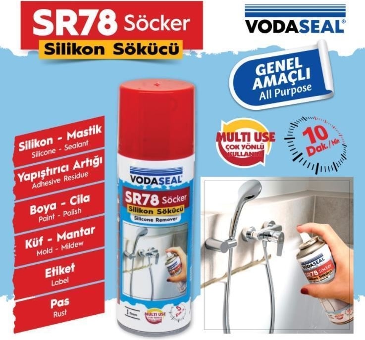 OZKUVVET Leak Fix Su Sızdırmaz Sprey Beyaz 396 gr + Silikon Boya Pas Sökücü SR78 200 ml