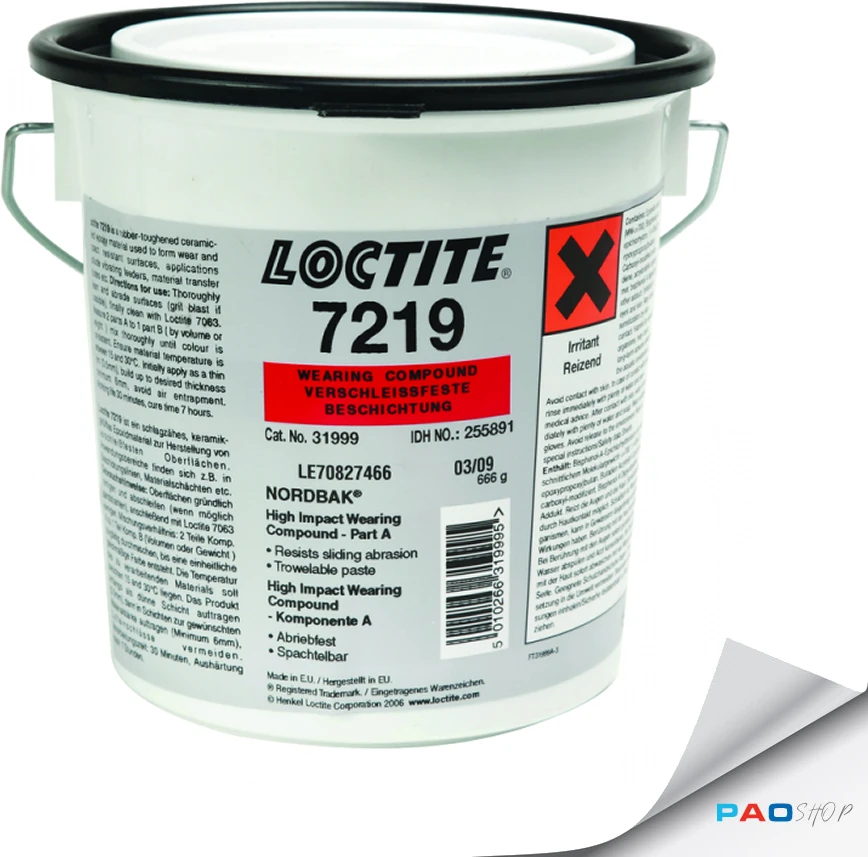 Loctıte Pc 7219 Darbelere Karşı Gri Metal Yüzey Kaplaması 1 Kg.