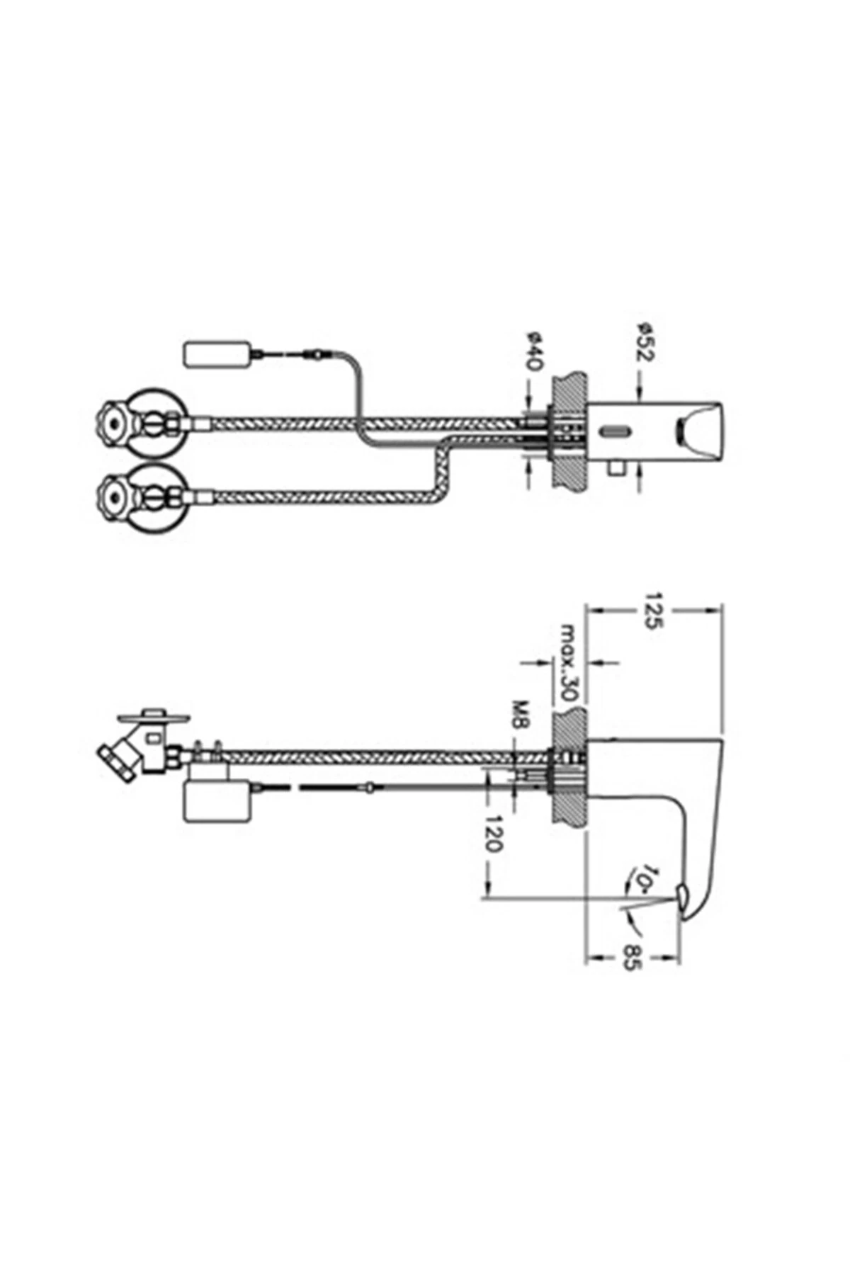 Aquasee Fotoselli Lavabo Bataryası A47068sta