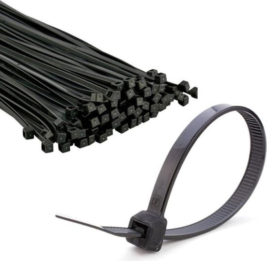 Kablo Bağı Plastik Kelepçe Siyah 3.6 x 250 mm 100'lü