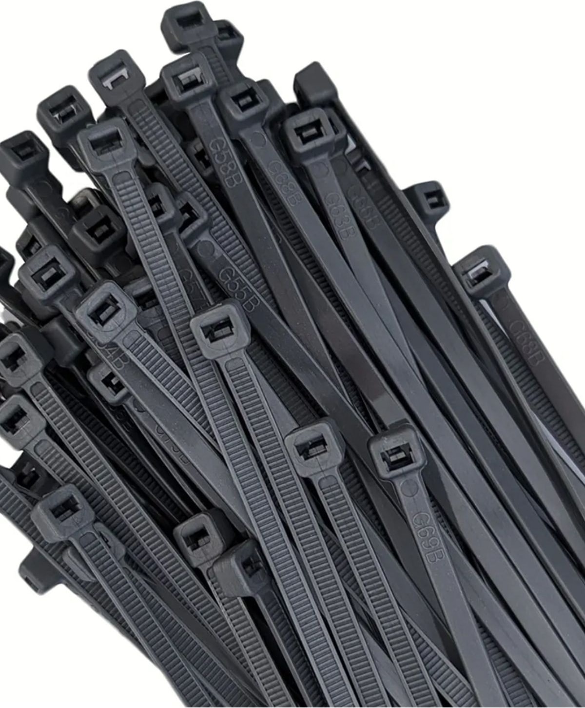 200 Adet 20 Cm-3.6 mm Siyah Elektrik Kablosu Kablo Bağı Klips Plastik Kelepçe Cırt Cırt Kelepçe
