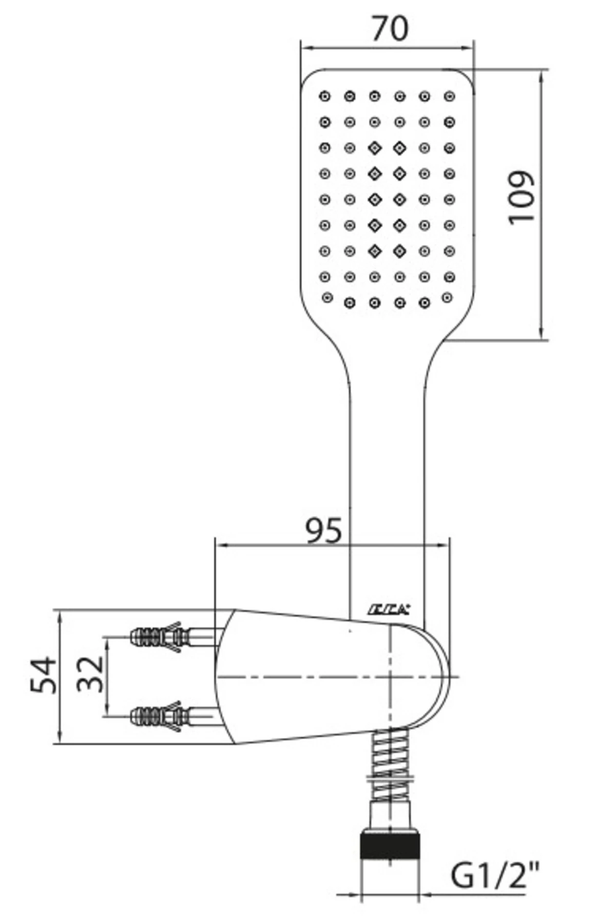 Lia Ankastre Gömme Banyo Bataryası Duş Seti Tüm Parçalar Dahil Tavandan