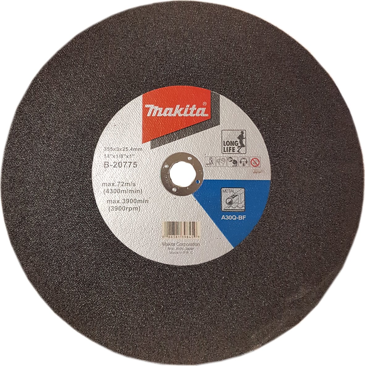 MAKİTA Metal Kesme Taşı 355x3x25.4 mm B-20775