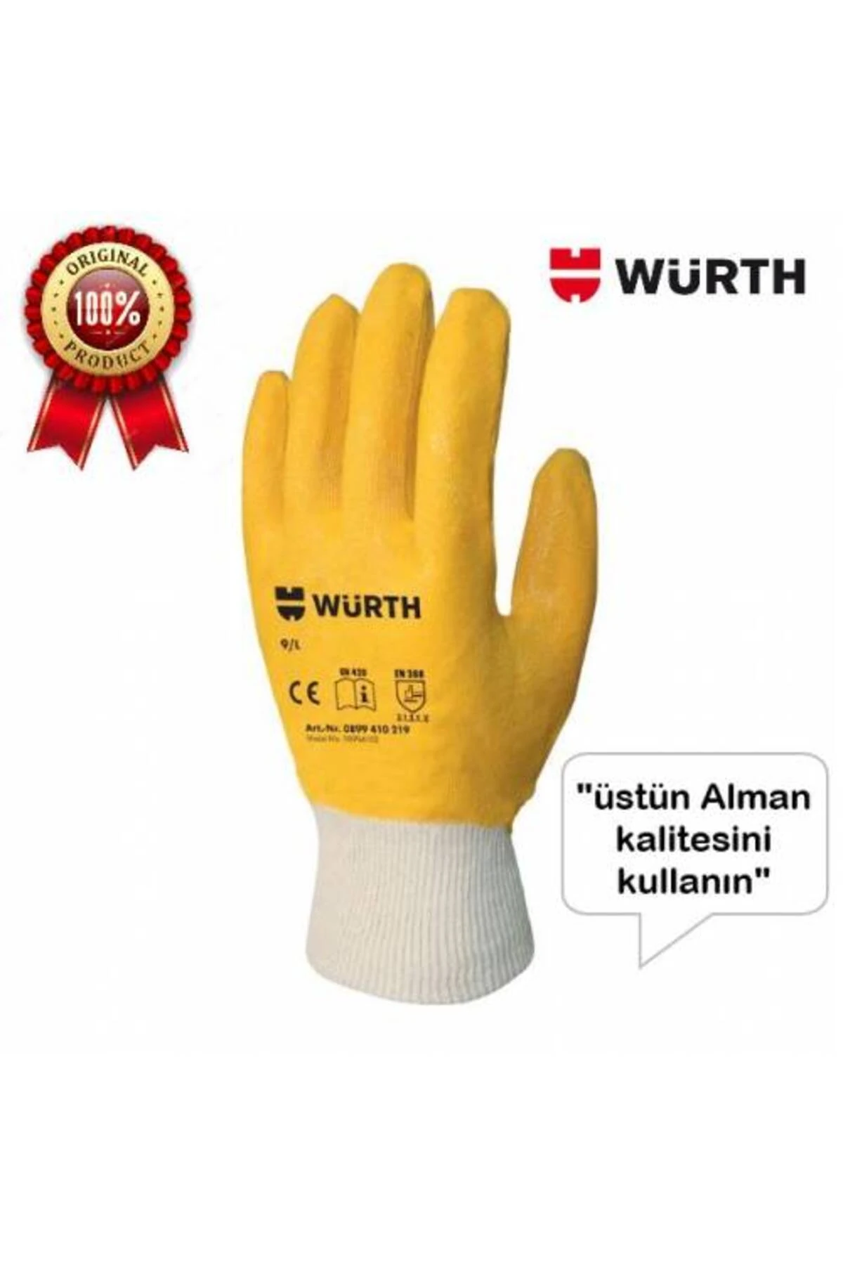 Sarı Nitril Iş Eldiveni 10/xlarge 24 Çift