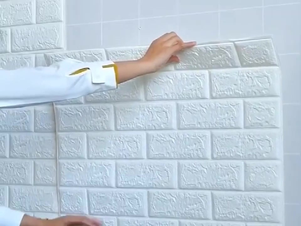 5 Adet 70cmx77cm 2,5 M2 Beyaz Kendinden Yapışkanlı Duvar Paneli Kağıdı