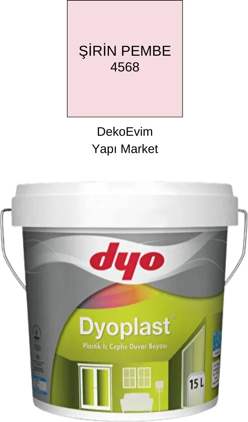 plast Plastik Iç Cephe Duvar B. Şirin Pembe 15 Lt.