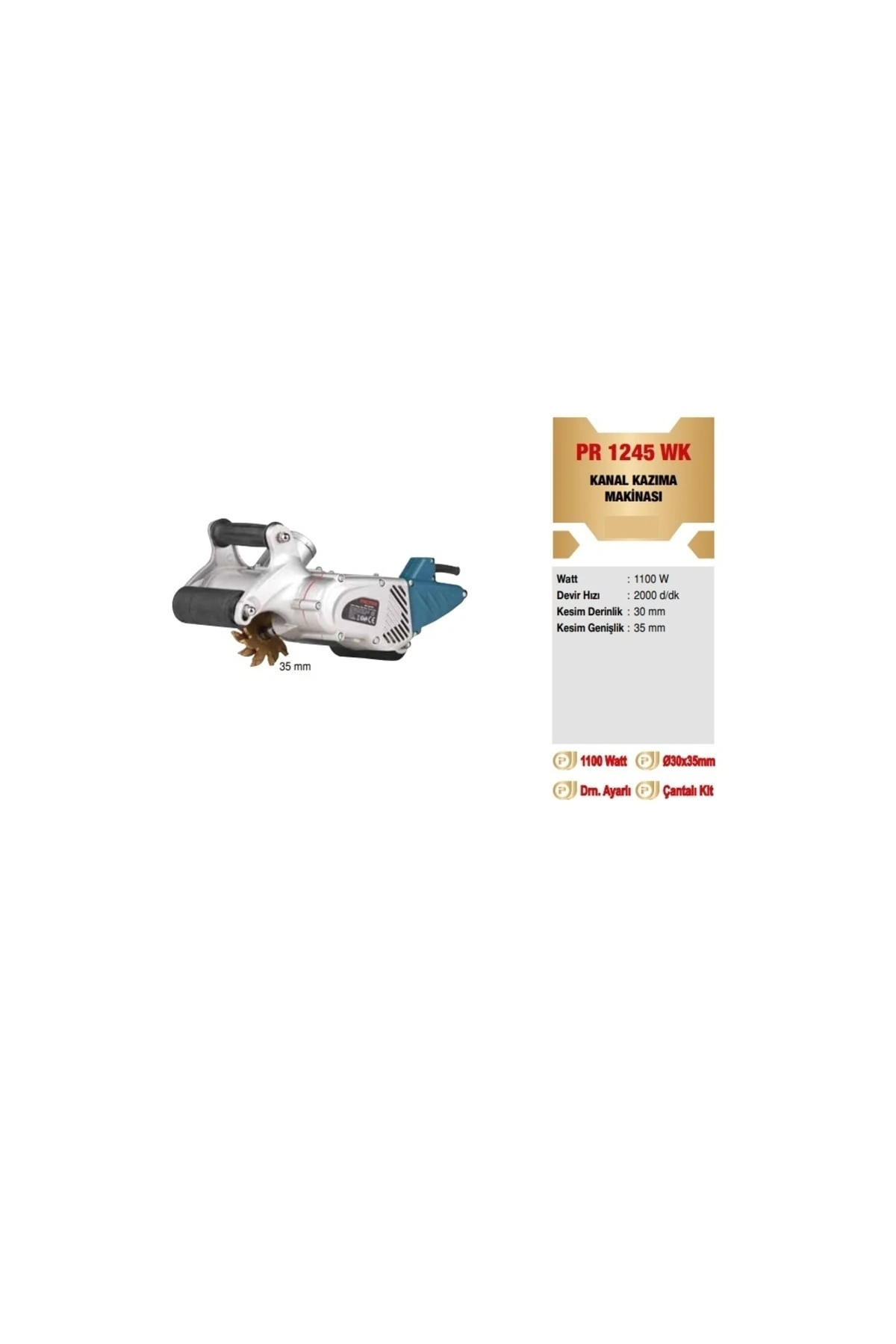 PR 1245 WK KANAL KAZIMA MAKİNASI