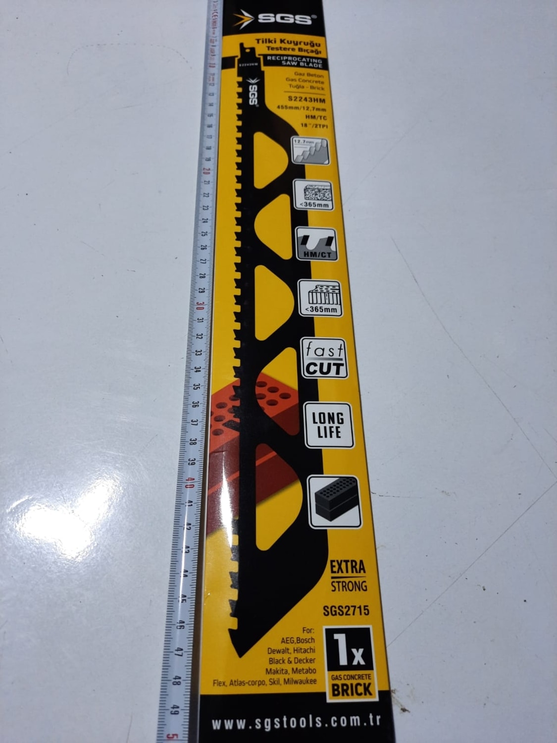 Tilki Kuyruğu Gaz Beton Testeresi 455 mm Ytong