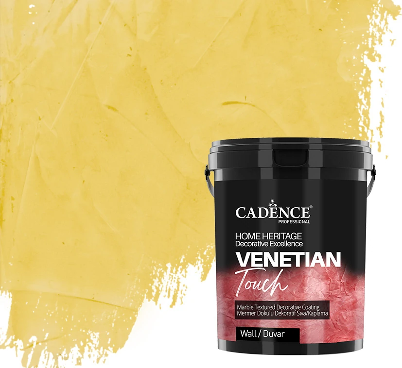 Venetıan Touch Mermer Dokulu Dekoratif Sıva / Kaplama Vt-04 Açık Sarı 250 ml