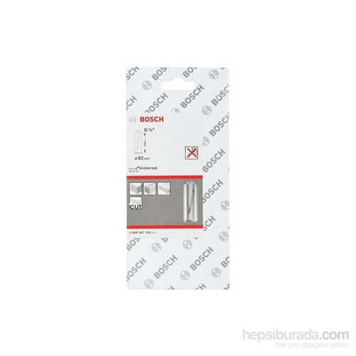 BOSCH - Elmas Kuru Karot Ucu G 1/2" - 82 Mm, 150 Mm, 5 Segmente, 7 Mm