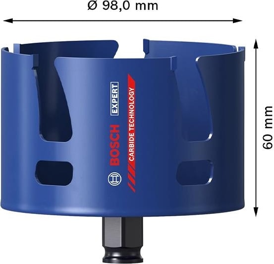 BOSCH 98 mm Yapı Malzemeleri Için Panç 2608900479