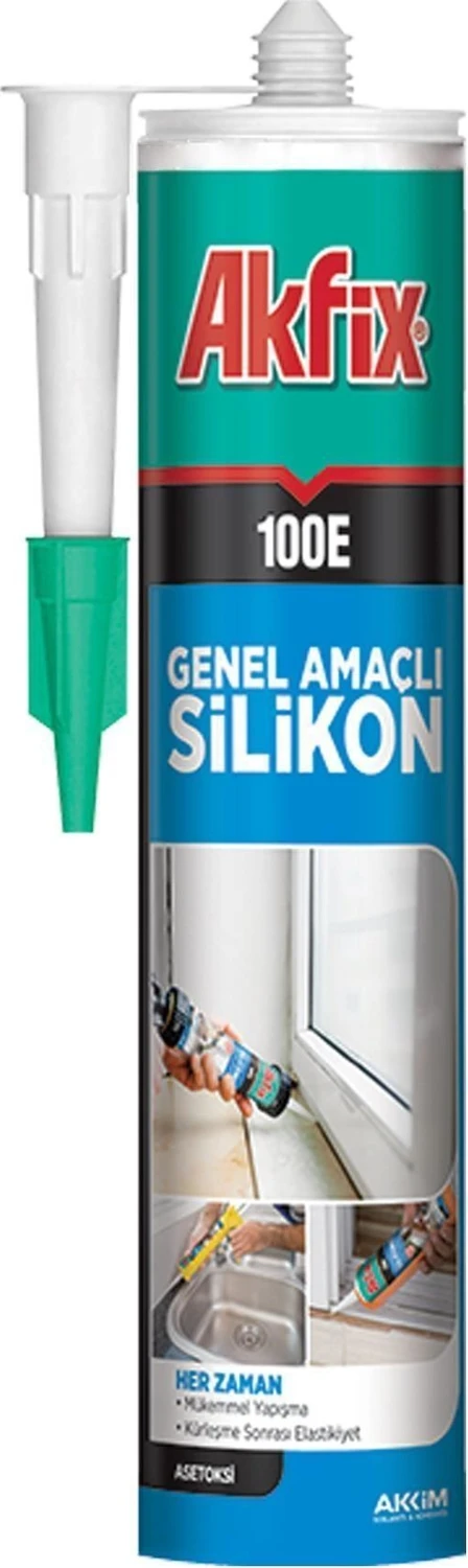 100E Genel Amaçlı Silikon Beyaz Renk 280ML