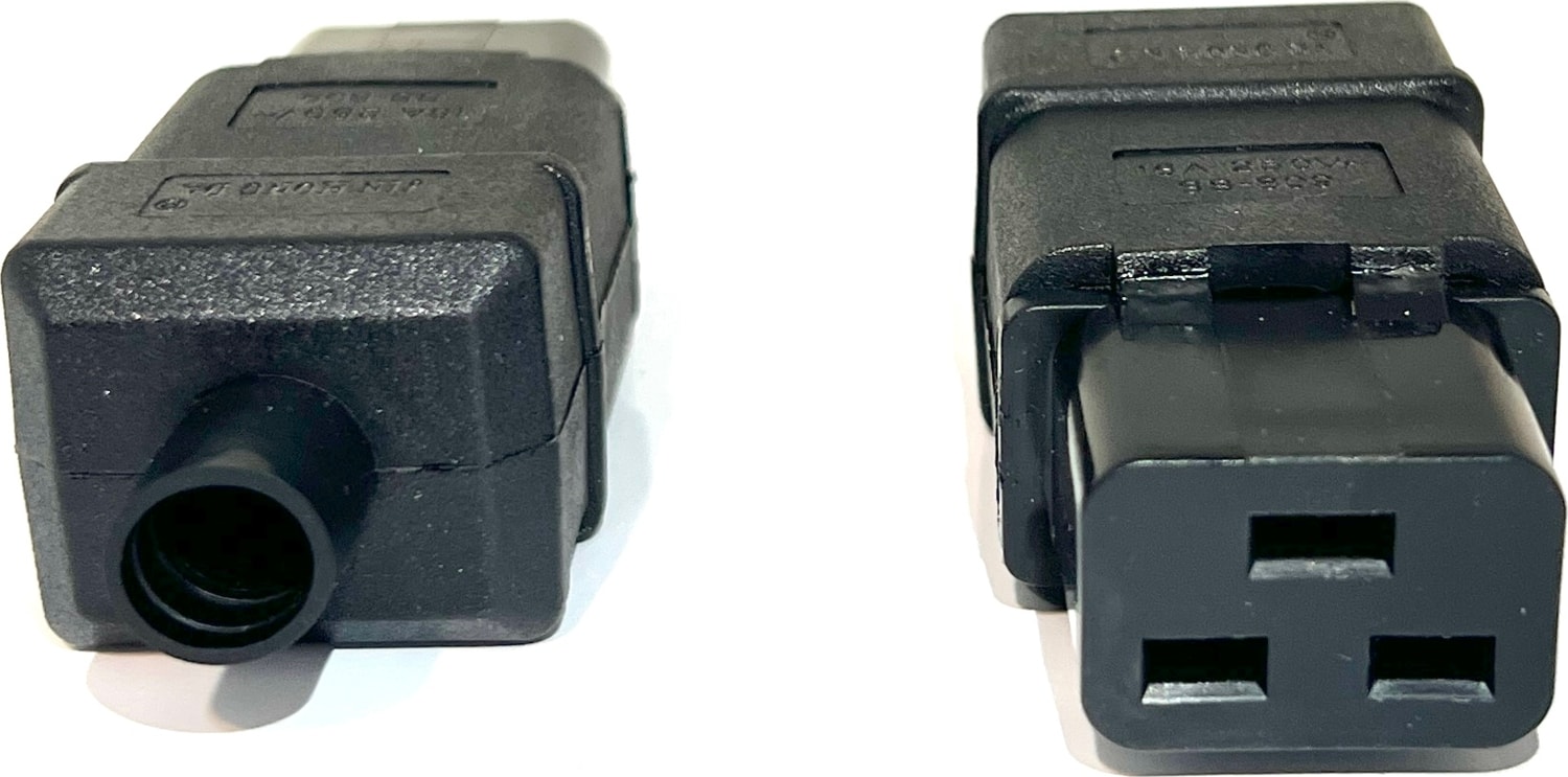 C19 Fiş 16A 250VAC Iec 320 C 19 Ups Pdu Fişi, Iec C19 Kendin Yap Fişi, Dişi C19 Fiş Konnektör