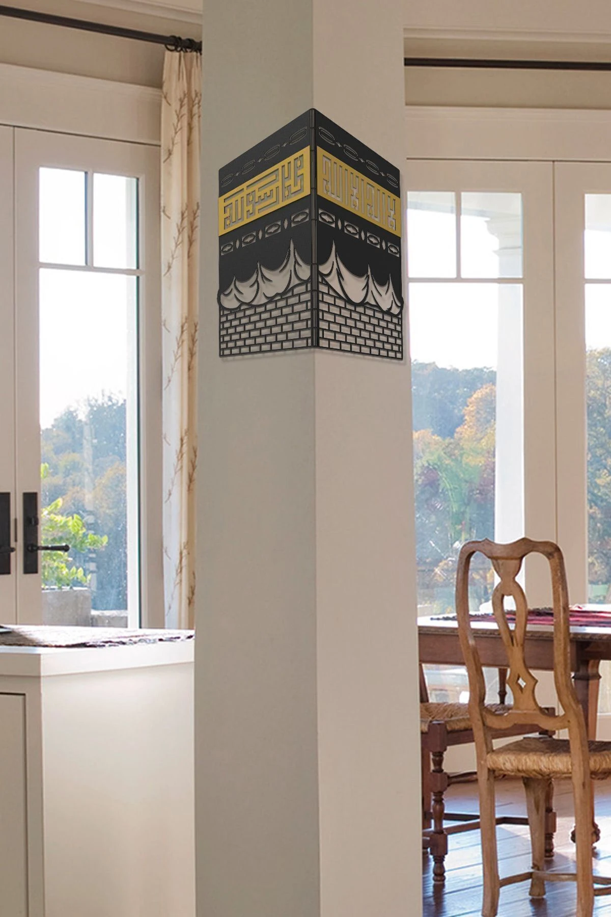 3 Boyutlu Kâbe-i Şerif Metal Islami Duvar Tablosu - Kabe Tablosu - Dini Tablolar - Wam121