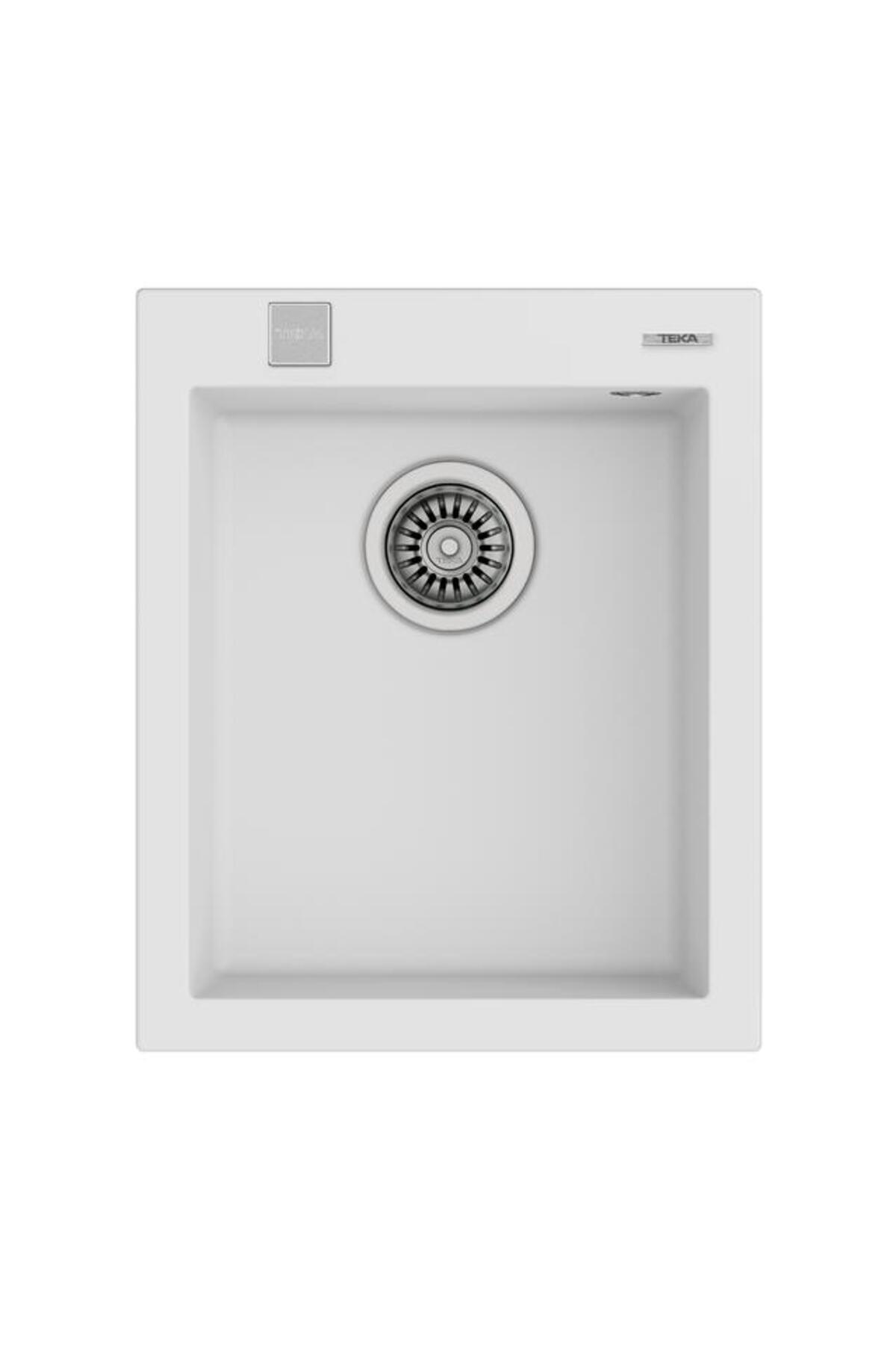 Forsquare 34.40 Beyaz Tek Gözlü Granit Eviye