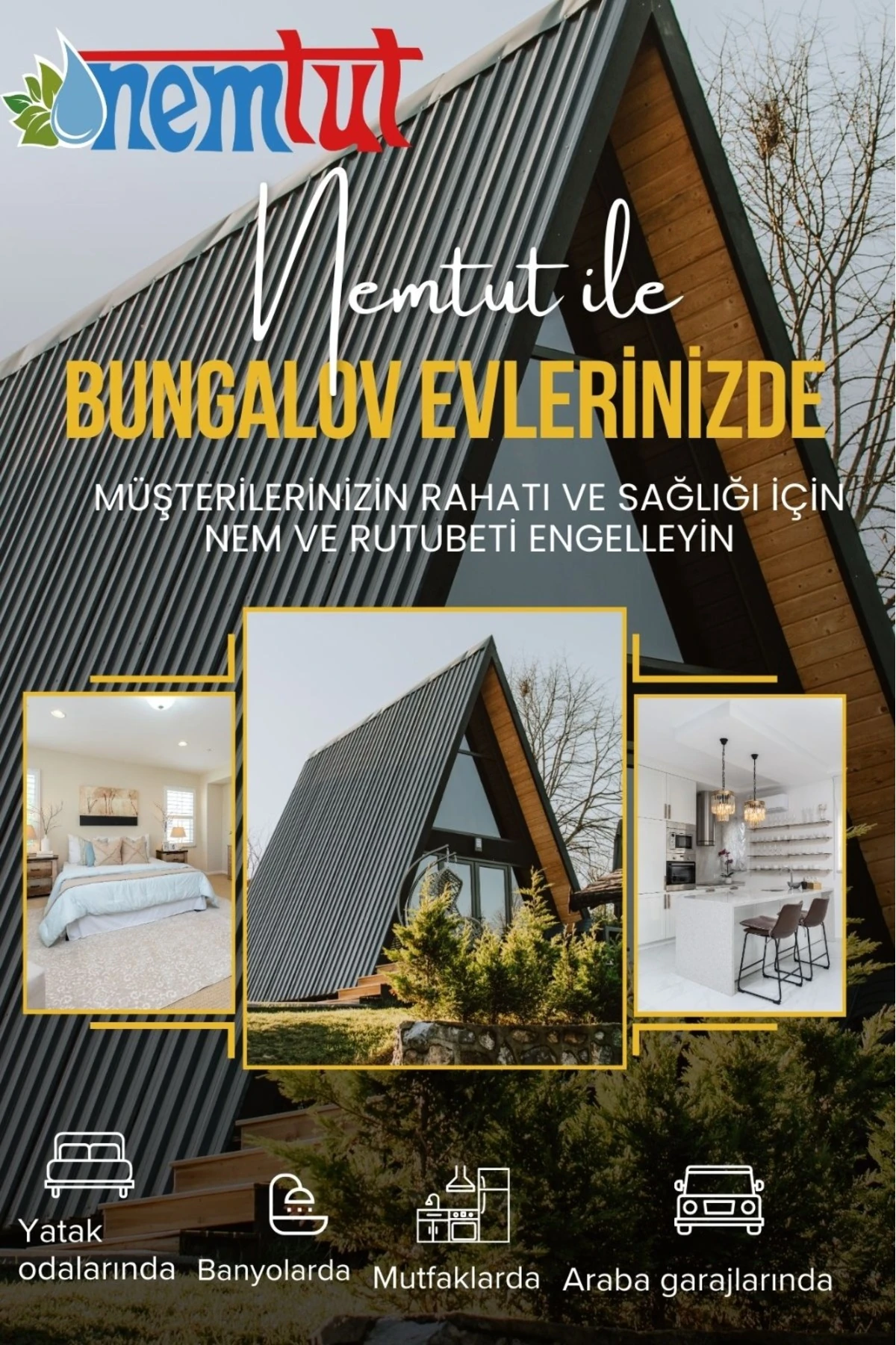 Nem Tutucu Giderici Rutubet Emici Kötü Koku Giderici Küf Ve Korozyon Önleyici 2 Kutu 4 Paket 2 Kg