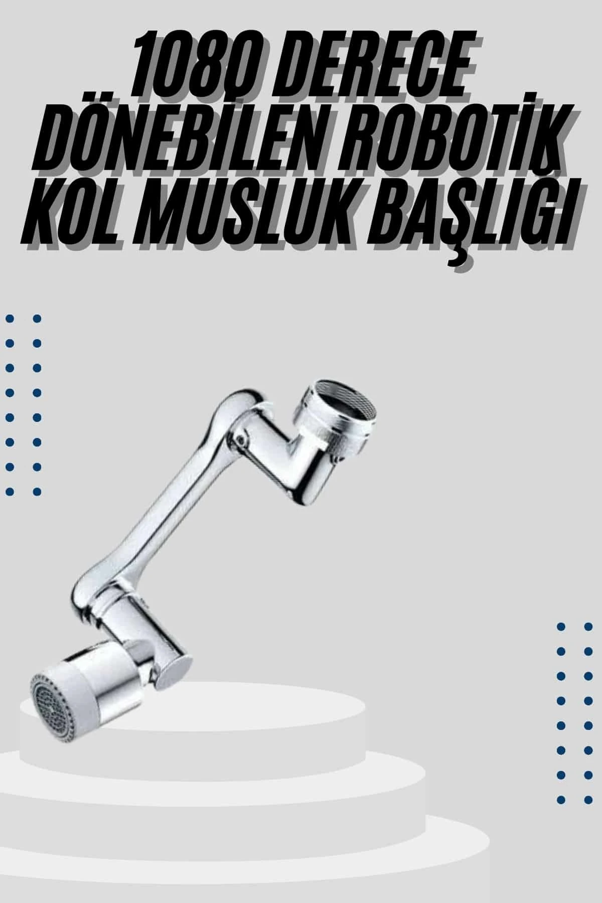 MTXDPN Mutfak Musluk Başlığı 1080 Derece Dönebilir Oynar Başlıklı (182457) Musluk Aparatı